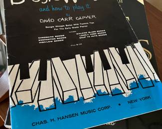 1958 Boogie Woogie & How to Play it - Piano Lessons Sheet Music by David Carr Glover