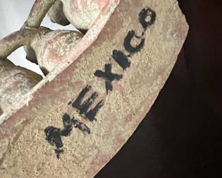 Terra Cotta "Friendship" Sculpture - Made in Mexico