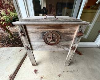 Rustic Wooden Cooler