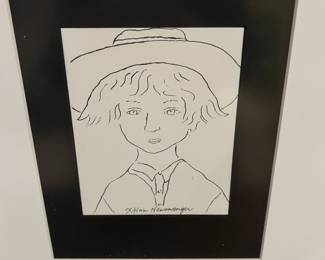 Portrait of AmishBoy by Yonnie Glick- hand colored dry portrait