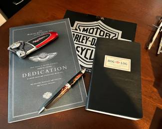 Harley Davidson "Hog Log" Journal, Harley Davidson Motor Cycle Decal