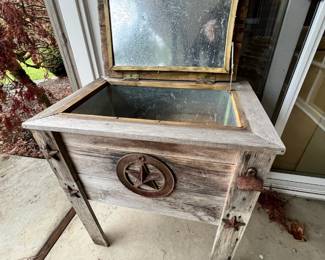 Rustic Wooden Cooler