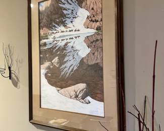 Framed & Matted Art Print "Season of the Eagle" by Bev Doolittle