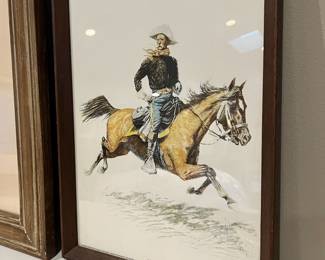 Framed Print "A Calvary Officer" by Frederick Remington