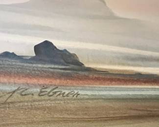 Northwest Landscape Watercolor by John Ebner