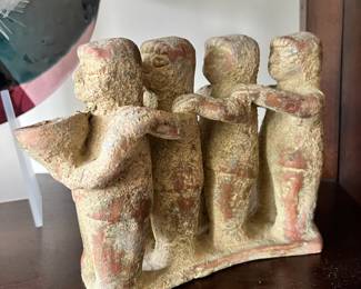 Terra Cotta "Friendship" Sculpture - Made in Mexico