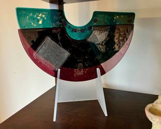 1986 Glass Art by Carol Hall