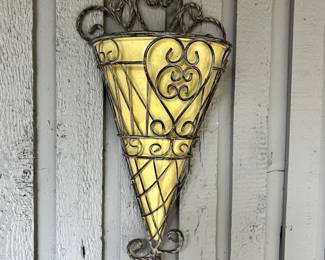 Victorian Metal Wall Pocket