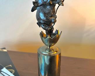 Bronze/Brass "Deviled Egg" Sculpture by Charles Bragg