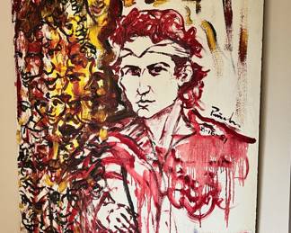 Oils/mixed media 'Orchestra' artist Ricardo Penalver