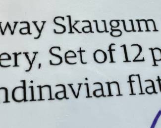 Norway Skaugum Teak Cutlery/Scandinavian Flatware