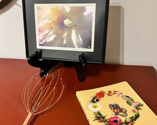 Framed Photography of Flower by JB