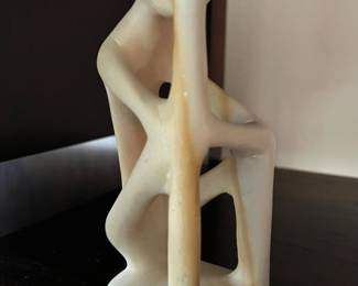 Soapstone Abstract Carving "The Thinker" Sculpture