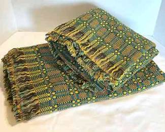 Yellow Teal Checkered Tablecloths