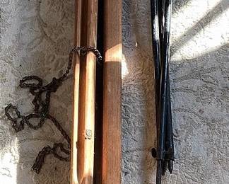 Two Land Surveyor Tripod Stands Vintage