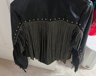Beaded fringe jackets ladies
