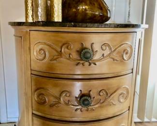 Painted Demi lune table