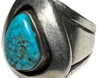 Riveras Silver  Turquoise Ring