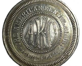 Silver American Kennel Medallion