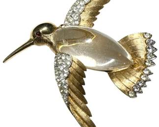 Jelly Belly Hummingbird Brooch