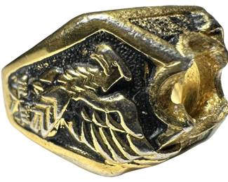 14K Gold Electroplate Class Ring