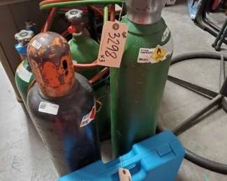 #3298 • Oxygen & Acetylene Tanks & Welding Accessory Kit