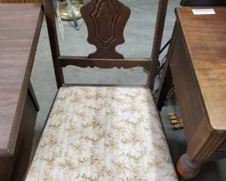 #5154 • Wood Chair with Fabric Cushion