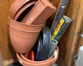 #3070 • Planters, Plastic Trim, Metal Mesh and Weed Block