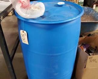 #3230 • Blue Water Barrel with Hose