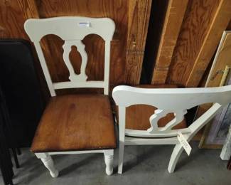 #5018 • (2) Wooden Chairs