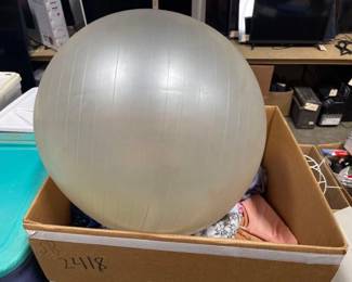 #2418 • Exercise Ball, Woman’s and Childrens Clothing and More!