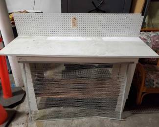 #3299 • Work Table and Wire Screen