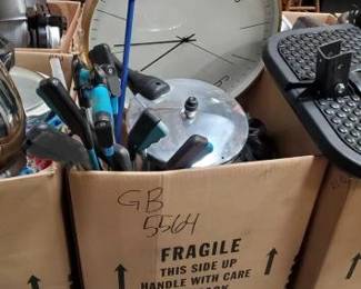 #5564 • Large Wall Clock, Reacher Grabbers, Fish Net & More