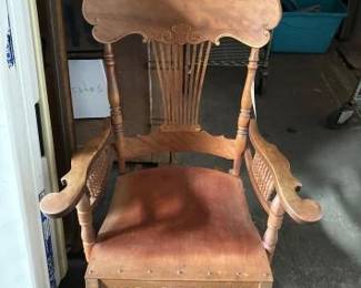 #2230 • Wood Carved Rocking Chair