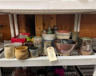#2124 • Pots, Vases, Trays, Cups, Seashells and Vegi Decor