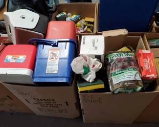 #2464 • Ice Chest, Gas Can, Toilet Repair Kit, Decorative Soil Cover and More!