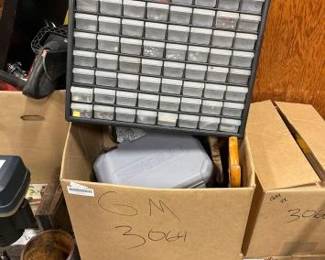 #3064 • Box of Saws, Wrenches, Hammer, Dremel, C Clamps & More