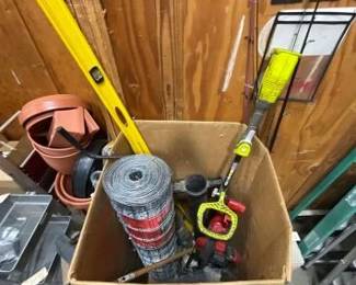 #3074 • Chain Link, Weed Wacker, Leaf Blower, Leveler & More