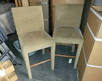 #5048 • Two Tall Cushioned Chairs