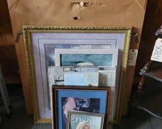 #5022 • (7) Artwork Pieces & (1) Mirror