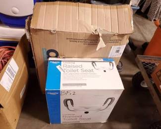 #3236 • Folding Commode and Locking Rised Toilet Seat