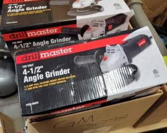 #3098 • (3) 4.5" Angel Grinders & (5) Ammo Boxes