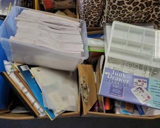 #2456 • Paper Bags, Drawer Organizer, Office Supplies, and More!