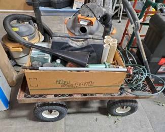 #3238 • Wagon, Funnle, Mouse Trap, Propane Bottle, Propane Grill, Electric Air Pump and More!