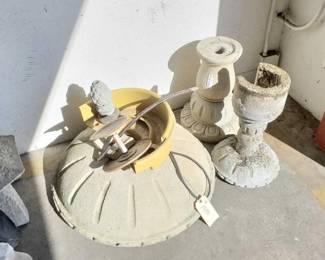 #1590 • 3 Cement art Peices