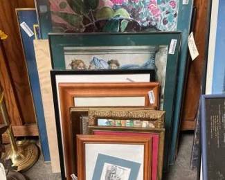 #2216 • 12 Framed Wall Art Pieces