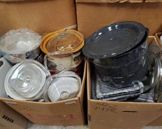 #2428 • Cooking Pots, Crock pots, Cookie Sheets, Cutting Boards and More!