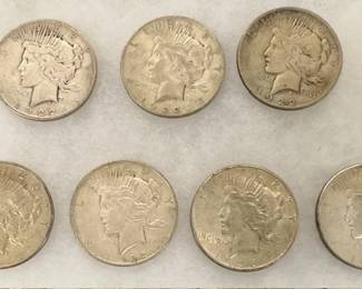 (7) Silver Peace Dollars