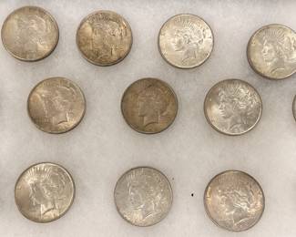 (14) Silver Peace Dollars