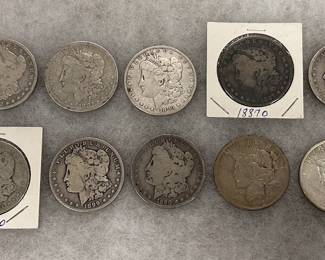 Morgan & Peace Silver Dollars